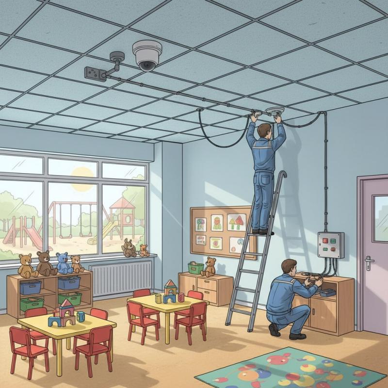 Установить видеонаблюдение в детском саду заказать в Инзе, цена, интернет магазин cameralook